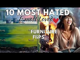 Reacting to 10 most HATED & loved Furniture FLIPS  this year