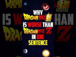 Why Dragon Ball Super Is WORSE Than DBZ In ONE SENTENCE  #dragonball #dragonballz #anime #shorts