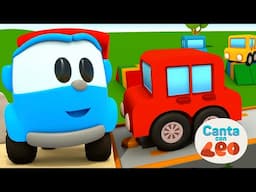 Leo el Camión Canciones Infantiles - Los mejores momentos de los coches pequeños y sus amigos