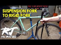 Replacing Recalled Rock Shox Magnesium Suspension Fork With Rigid Fork