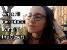 Desert Lessons - what I'll miss, and what I have missed