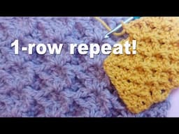 Easy Textured 3D Stitch for Many Projects! Crochet Tutorial