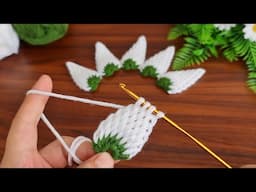 3D Super!. Crochet Flower 🌺 Very easy crochet rose flower making for beginners.You should do it now