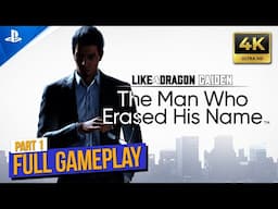 Like a Dragon Gaiden: The Man Who Erased His Name Full Gameplay - Part 1 | No Commentary PS5 2023