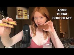 ASMR Eating Dubai Chocolate