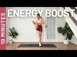 10MIN ENERGY BOOST WORKOUT - All Standing, Full Body HIIT