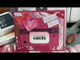 Hugs for Love Card Tutorial - by Stampin’ Up! - Marbled Elegance DSP - Card on Blue Card Club