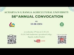 56 Convocation @angrau_ap @BAPATLA #angrau #convocation