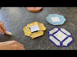 English paper piecing on the GO! - Camping and sewing