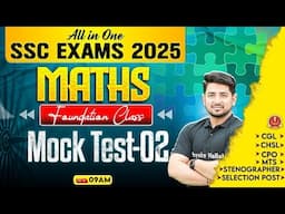 SSC MATHS CLASSES 2025 | SSC MATHS MOCK TEST | SSC MATHS PRACTICE SET | MATHS BY RAVINDER SIR