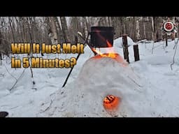 Snow Volcano Stove | Is It Even Possible? #survival #outdoors