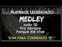 🎤Medley João 20 + Pra Sempre + Porque Ele Vive  (PLAYBACK - TOM CONTRALTO "Db") Niel Nascimento