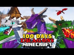 I Spent 100 DAYS with DRAGONS In MINECRAFT