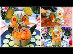 Art In Melon Elephant Fruit Platter - Melon Elephant Cutting Tricks