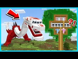 MIPAN & ZUZUZU BUAT RUMAH POHON PALING AMAN VS RAJA INFECTED SKY DI MINECRAFT SURVIVAL!