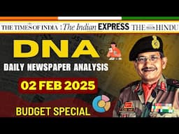 Daily Newspaper Analysis| 2 Feb 2025 | Current Affairs For Defence Aspirants | SSB #upsc #cds