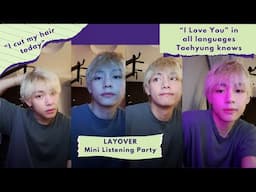 [ENG/INDO/JAP] V Full Live: LAYOVER mini Listening Party, V saying "I Love You" in many languages