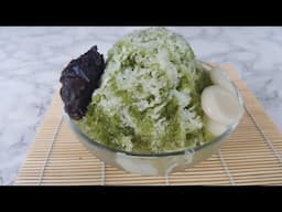 ♡Green tea shaved ice recipe♡ (Matcha kakigori/bingsu with homemade shiratama dango!)