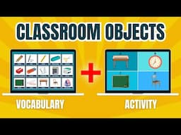 Classroom Objects In English - List Of Words + Activity