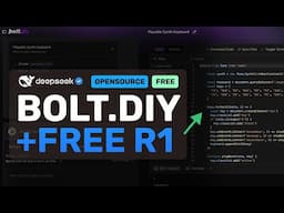 Bolt DIY + Free Deepseek R1 API : This is THE BEST FREE & FAST AI Coder!