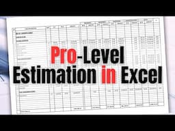 Construction Cost Estimation in Excel, Step-by-Step Guide