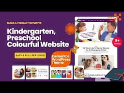 Make a Colourful Kindergarten, Preschool Website | Kiddino Theme: Build a Kids Education Website