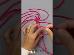 Macrame Rose Keychain 1 | Macrame Keychain Tutorial