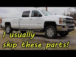 I decided to do some work on the Chevy Silverado Duramax build that I don't normally do!