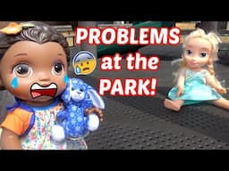 BABY ALIVE has PROBLEMS at the PARK! ELSA LEARNS a LESSON! The Lilly and Mommy Show! FUNNY KIDS SKIT