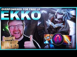 EKKO IS ABSOLUTELY OVERPOWERED FOR FREE LP! | League of Legends