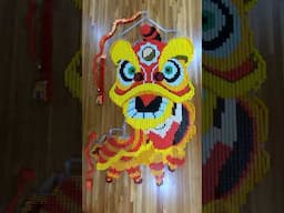 LION DANCE in 8,000 Dominoes! (Lunar New Year Celebration)