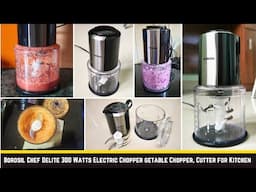 Borosil Chef Delite 300 Watts Electric Chopper used for Chopper, Blend, Cutter for Kitchen Review.