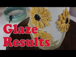 Glaze Results - Lizards and Flowers