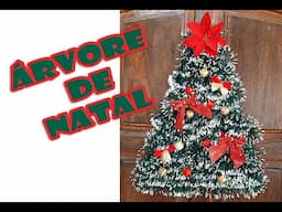 ÁRVORE DE NATAL FÁCIL, decoração de Natal para porta