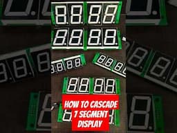 How different types of 7 Segment displays cascade with each others? 1", 1.5" & 2.3" display board