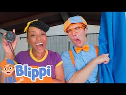 Blippi & Meekah Build A Bright Fort | BEST OF BLIPPI! | Learn Colors and Science with Blippi!