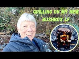 Grilling on My New BushBox LF Twig Stove