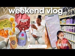 WEEKEND VLOG 🩰 healthy girl era, self care, REAL & RAW girl talk, sunday reset, daily life + more!