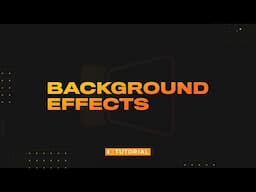 Creating and using Background Effects in ProPresenter