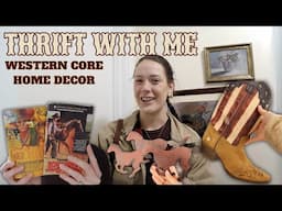 THRIFT WITH ME FOR A Western Cottagecore Aesthetic Bedroom Makeover! #thriftwithme