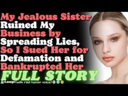 Jealous Sister Ruined My Business by Spreading Lies, So I Sued Her for Defamation and Bankrupted Her