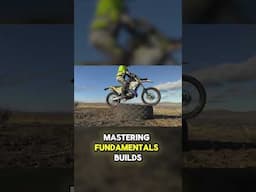 Enduro Motorcycle Training Using Large Heavy Machinery Tire-NEVER STOP TRAINING!! #shorts