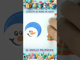 Esfera de muñeco de nieve de arcilla polimérica  #arcillapolimerica #EsferasPersonalizadas