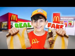 Real vs Fake McDonalds Food Challenge with Jason