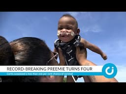 Record-breaking preemie turns four