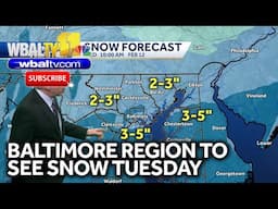 Maryland weather forecast: Heaviest snow to fall overnight Tuesday into Wednesday