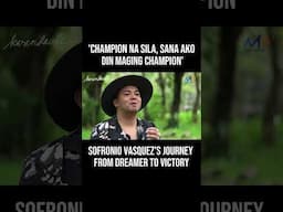 Sofronio Vasquez's journey from dreamer to victory! | Karen Davila