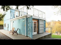 Inside a STUNNING Blue Container House in Seattle