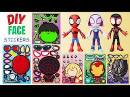 Spidey and his Amazing Friends DIY Funny & Cool Face Stickers