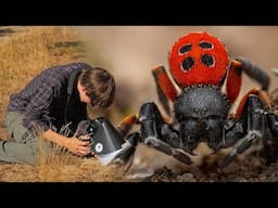 I Found the Rare Ladybird Spider!! - Macro Walks ep7